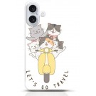 Cat iPhone 16 Plus case Style 17