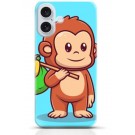 Monkey iPhone 16 case Style 15