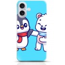 Penguin iPhone 16 case Style 21