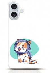 Cat iPhone 16 Plus case Style 12