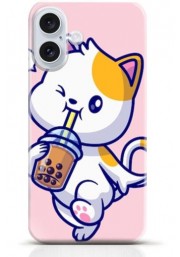 Cat iPhone 16 Plus case Style 14