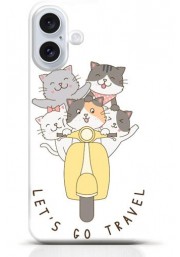 Cat iPhone 16 Plus case Style 17