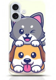 Dog iPhone 16 Plus case Style 14