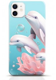 Dolphin iPhone 12 mini case Style 6