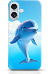 Dolphin iPhone 16 case Style 1