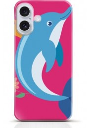 Dolphin iPhone 16 case Style 10