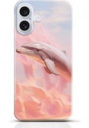Dolphin iPhone 16 case Style 12