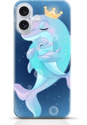 Dolphin iPhone 16 case Style 25