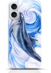 Dolphin iPhone 16 case Style 7