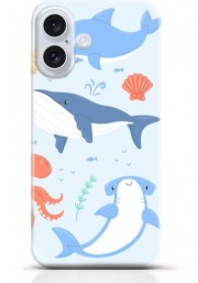 Dolphin iPhone 16 case Style 9