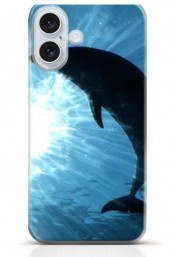 Dolphin iPhone 16 Plus case Style 14