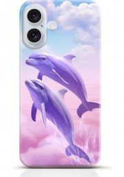 Dolphin iPhone 16 Plus case Style 2