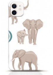 Elephant iPhone 12 case Style 7