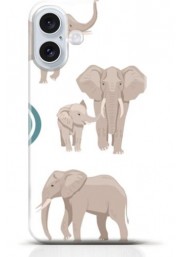 Elephant iPhone 16 Plus case Style 7