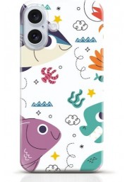 Fish iPhone 16 case Style 24