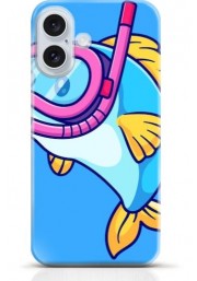 Fish iPhone 16 Plus case Style 15