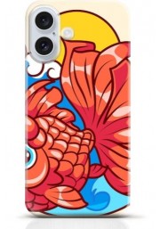 Fish iPhone 16 Plus case Style 17