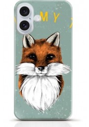 Fox iPhone 16 Plus case Style 7