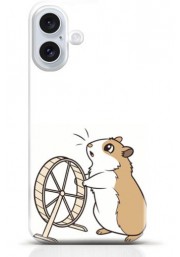 Hamster iPhone 16 case Style 2