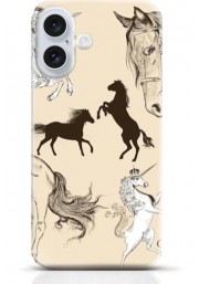 Horse iPhone 16 Plus case Style 22