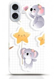 Koala iPhone 16 Plus case Style 6