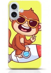 Monkey iPhone 16 case Style 10