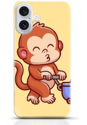 Monkey iPhone 16 case Style 16