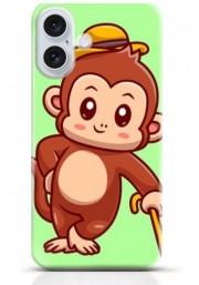 Monkey iPhone 16 case Style 17