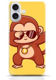 Monkey iPhone 16 case Style 5