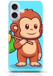 Monkey iPhone 16 Plus case Style 15