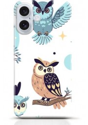 Owl iPhone 16 Plus case Style 14