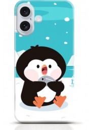 Penguin iPhone 16 case Style 10
