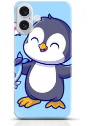 Penguin iPhone 16 case Style 12