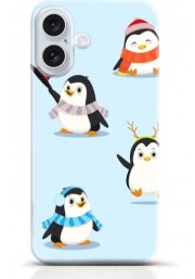 Penguin iPhone 16 case Style 24