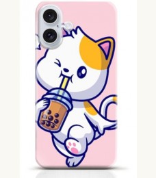 Cat iPhone 16 Plus case Style 14