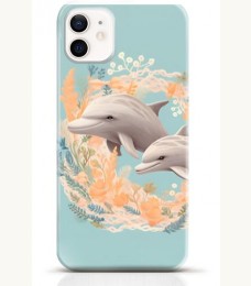 Dolphin iPhone 12 mini case Style 3