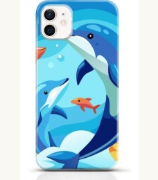Dolphin iPhone 12 mini case Style 8