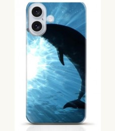 Dolphin iPhone 16 case Style 14