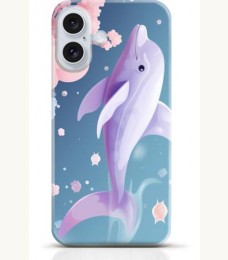 Dolphin iPhone 16 case Style 4