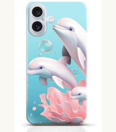 Dolphin iPhone 16 case Style 6