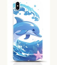 Dolphin iPhone XS case Style 16