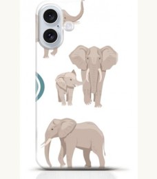 Elephant iPhone 16 Plus case Style 7