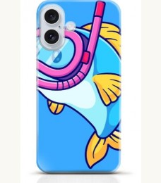 Fish iPhone 16 case Style 15