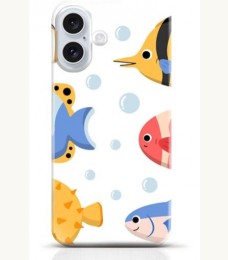 Fish iPhone 16 Plus case Style 1