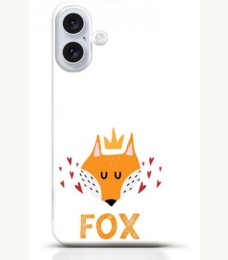 Fox iPhone 16 Plus case Style 12