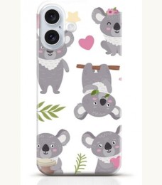 Koala iPhone 16 Plus case Style 14