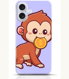 Monkey iPhone 16 case Style 14
