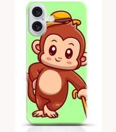 Monkey iPhone 16 case Style 17