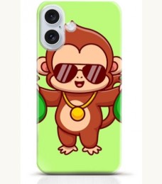 Monkey iPhone 16 case Style 6