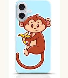 Monkey iPhone 16 case Style 9
